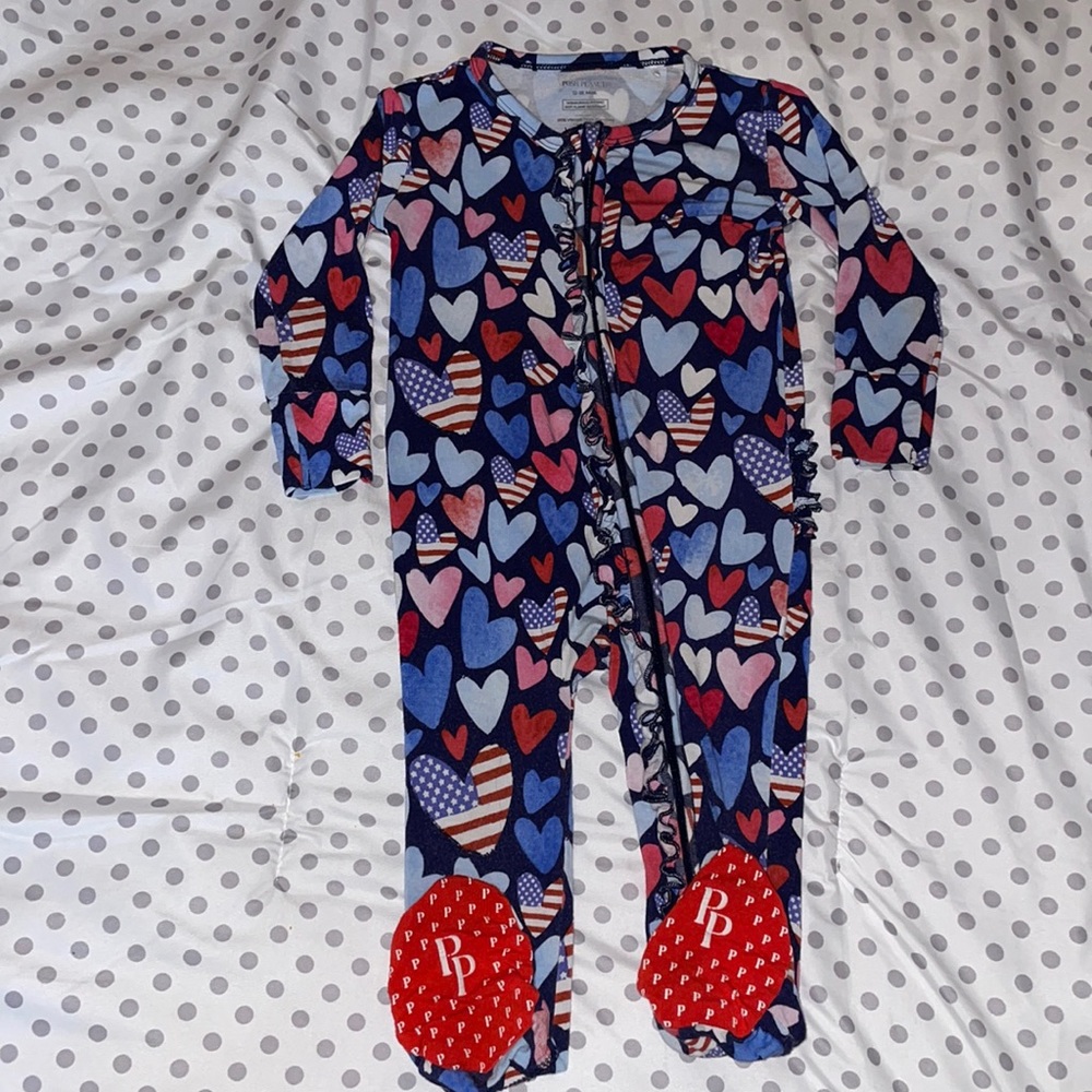 Pay peanut Fourth of July Footie